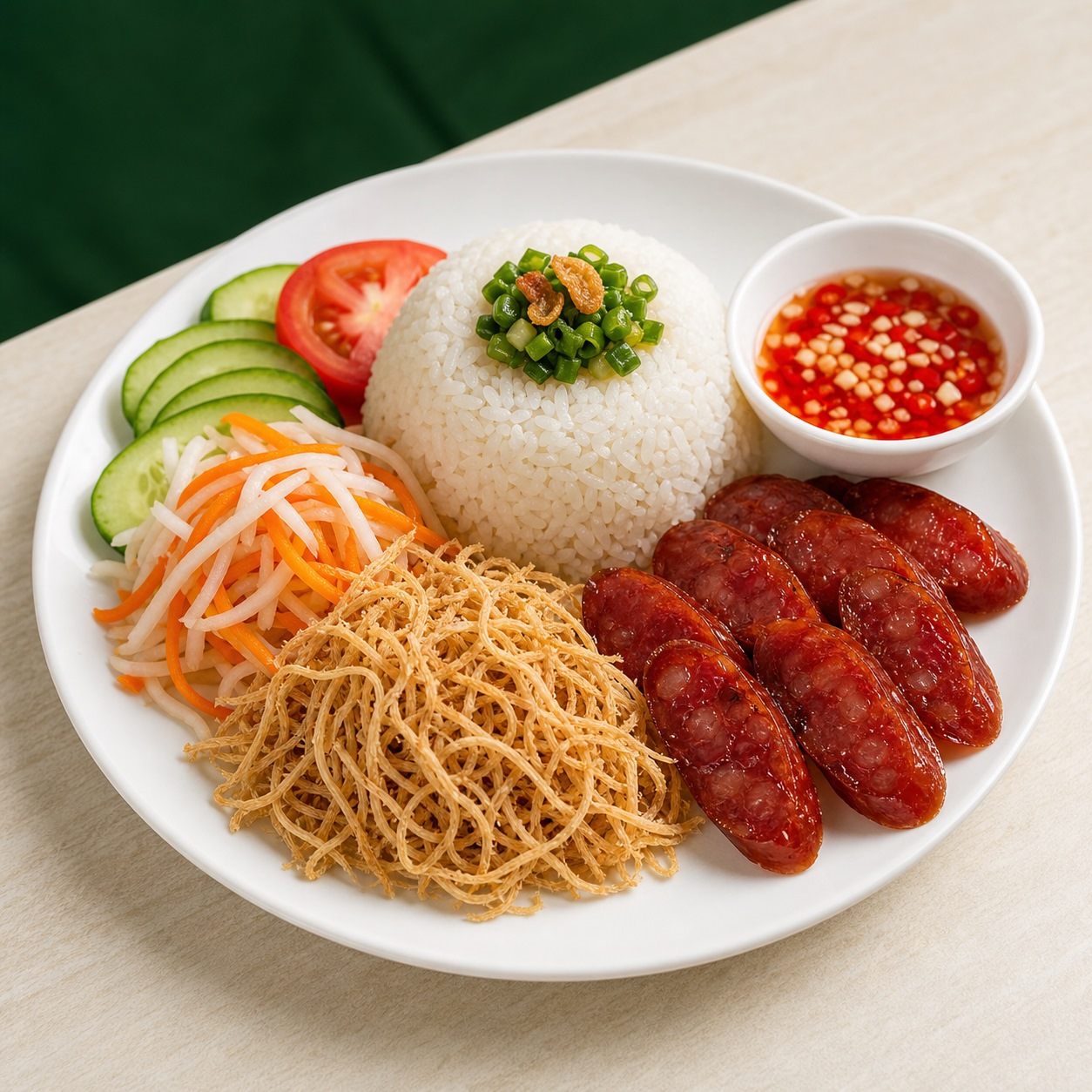 Cơm bì lạp xưởng tại Cơm Tấm Sài Gòn 365