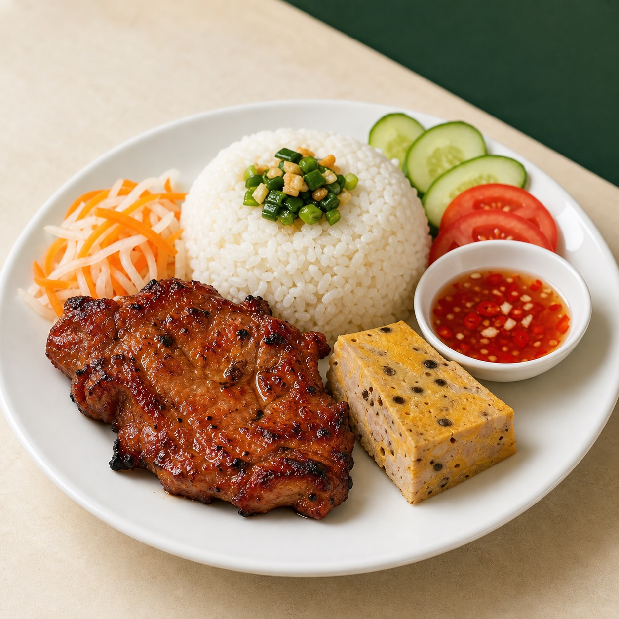 Cơm sườn chả tại Cơm Tấm Sài Gòn 365